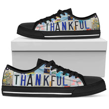 Load image into Gallery viewer, Custom Wildflower Thankful Canvas Shoes: Spread Gratitude in Every Step