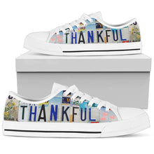 Load image into Gallery viewer, Custom Wildflower Thankful Canvas Shoes: Spread Gratitude in Every Step