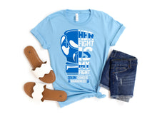 Load image into Gallery viewer, Her Fight Is My Fight, Colon Cancer Awareness Shirt, Support Squad, Fight Cancer, Warrior, Survivor, Cancer Gift