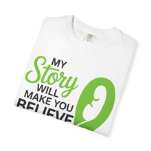 Load image into Gallery viewer, Inspiring Faith T-Shirt - My Story Will Make You Believe in Jesus, Christian Gift, Unisex Tee, Spiritual Apparel, Faith-Based Clothing