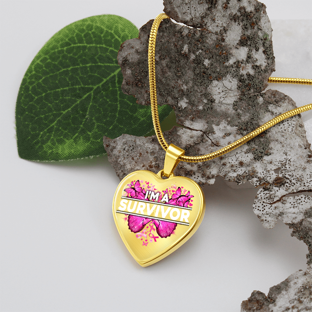 I'm a Survivor Heart Pendant