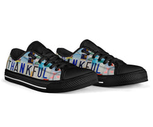 Load image into Gallery viewer, Custom Wildflower Thankful Canvas Shoes: Spread Gratitude in Every Step