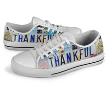 Load image into Gallery viewer, Custom Wildflower Thankful Canvas Shoes: Spread Gratitude in Every Step