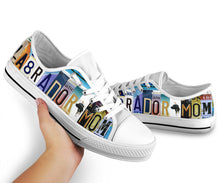 Load image into Gallery viewer, Labrador Mom - Women’s Low Top Shoes White