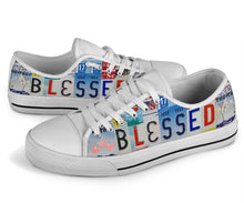 Load image into Gallery viewer, Blessed Low-Top Shoes: Show Your Faith Christian Moms