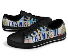 Load image into Gallery viewer, Custom Wildflower Thankful Canvas Shoes: Spread Gratitude in Every Step
