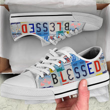 Load image into Gallery viewer, Blessed Low-Top Shoes: Show Your Faith Christian Moms
