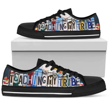 Load image into Gallery viewer, Teaching my Tribe - Unisex Low Top Shoes Black