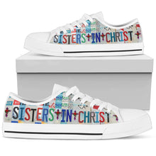 Load image into Gallery viewer, Sisters In Christ - Women’s Low Top Shoes White