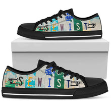 Load image into Gallery viewer, Sewist - Unisex Low Top Shoes Black