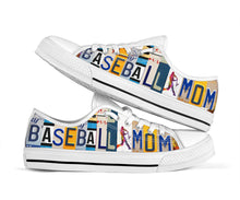 Load image into Gallery viewer, Baseball Mom - Women’s Low Top Shoes White