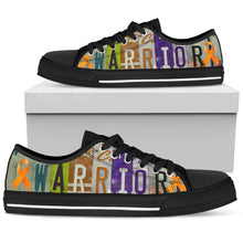 Load image into Gallery viewer, Warrior - Unisex Low Top Shoes Black