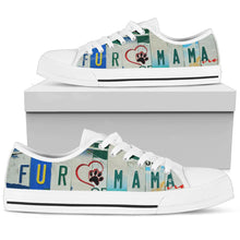 Load image into Gallery viewer, Fur Mama - Women’s Low Top Shoes White