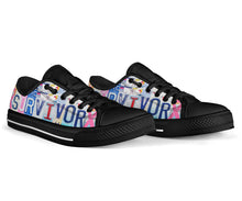 Load image into Gallery viewer, Survivor - Unisex Low Top Shoes Black