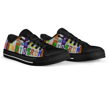 Load image into Gallery viewer, Born to Run - Unisex Low Top Shoes Black