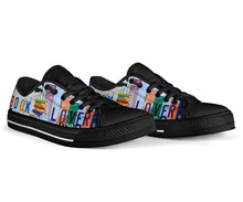 Load image into Gallery viewer, Book Lover - Unisex Low Top Shoes Black