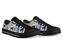 Load image into Gallery viewer, Cat Mom - Unisex Low Top Shoes Black