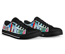 Load image into Gallery viewer, Hope For A Cure - Unisex Low Top Shoes Black