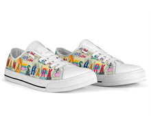 Load image into Gallery viewer, Nana Shark - Women’s Low Top Shoes White