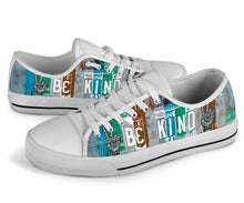 Load image into Gallery viewer, Be Kind - Unisex Low Top Shoes White