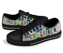 Load image into Gallery viewer, Go Green - Unisex Low Top Shoes Black
