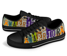 Load image into Gallery viewer, Warrior - Unisex Low Top Shoes Black