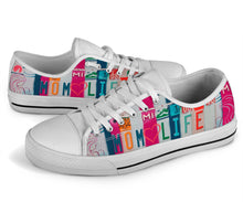 Load image into Gallery viewer, Mom Life - Unisex Low Top Shoes White