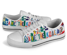 Load image into Gallery viewer, Save The Koala - Unisex Low Top Shoes White