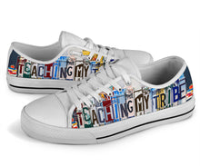 Load image into Gallery viewer, Teaching my Tribe - Unisex Low Top Shoes White