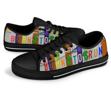 Load image into Gallery viewer, Born to Run - Unisex Low Top Shoes Black