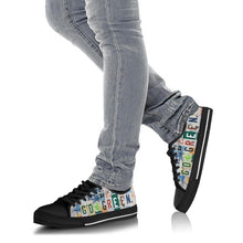 Load image into Gallery viewer, Go Green - Unisex Low Top Shoes Black