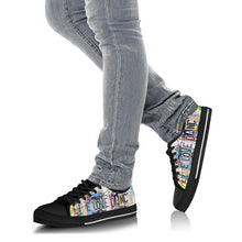 Load image into Gallery viewer, Live Love Dance - Unisex Low Top Shoes Black