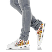 Load image into Gallery viewer, Coffee Lover - Unisex Low Top Shoes White