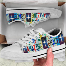 Load image into Gallery viewer, Amazing Grace - Unisex Low Top Shoes White