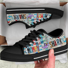 Load image into Gallery viewer, Mommy Shark - Women’s Low Top Shoes Black