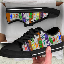 Load image into Gallery viewer, Born to Run - Unisex Low Top Shoes Black