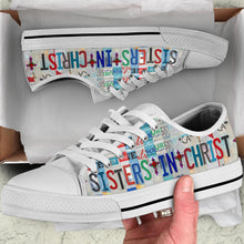 Load image into Gallery viewer, Sisters In Christ - Women’s Low Top Shoes White