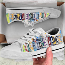 Load image into Gallery viewer, Live Love Dance - Unisex Low Top Shoes White