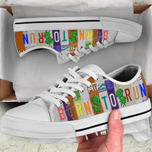 Load image into Gallery viewer, Born to Run - Unisex Low Top Shoes White