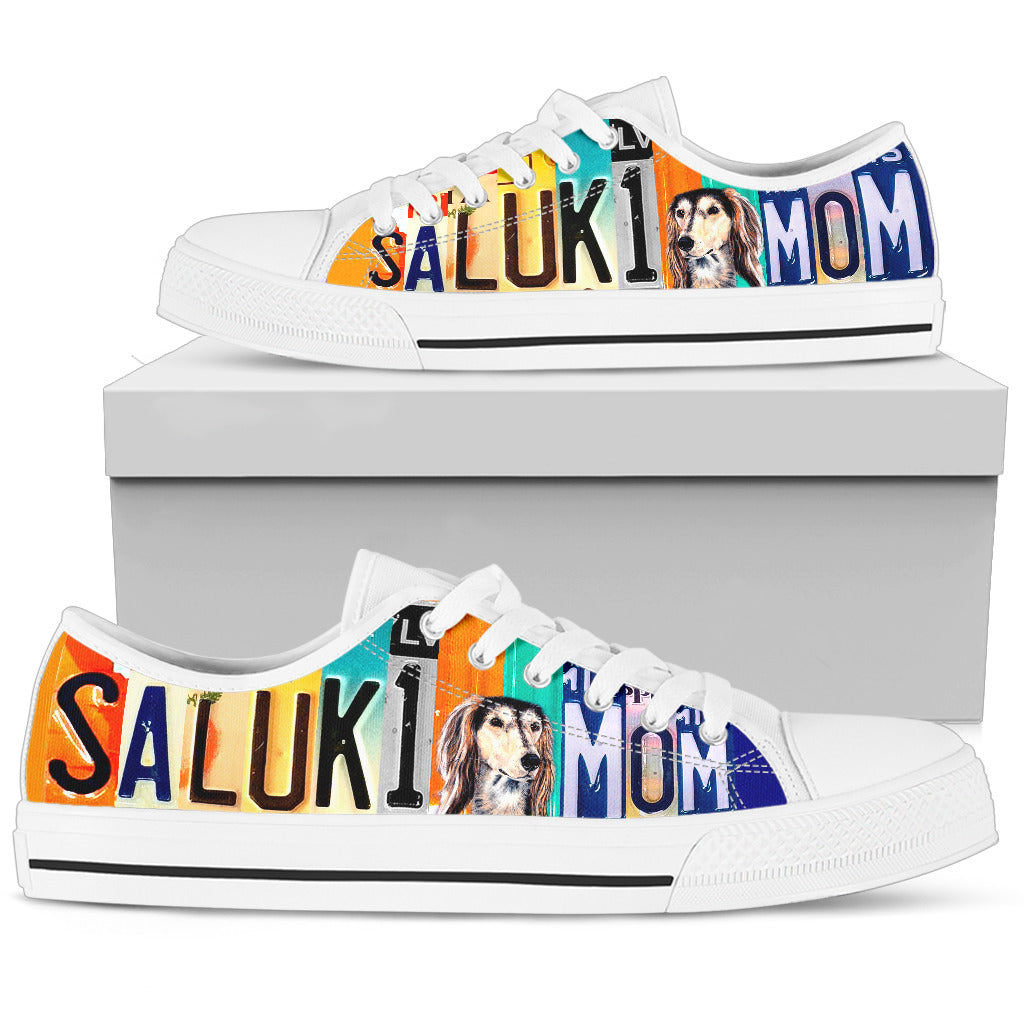 Saluki Mom - Women’s Low Top Shoes White