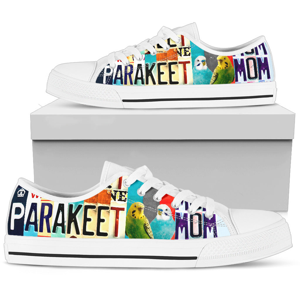 Parakeet Mom - Women’s Low Top Shoes White