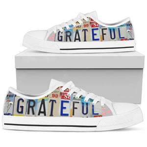 Grateful Low-Top Shoes: Walk in Faith & Comfort Christian Women