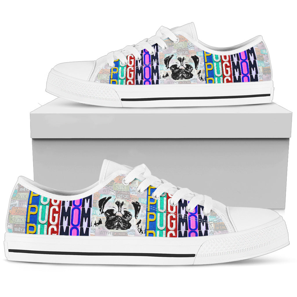 Pug Mom - Women’s Low Top Shoes 2