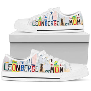 Leonberger Mom - Women’s Low Top Shoes White