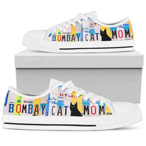 Bombay Cat Mom - Women’s Low Top Shoes White