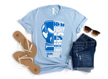 Load image into Gallery viewer, Her Fight Is My Fight, Colon Cancer Awareness Shirt, Support Squad, Fight Cancer, Warrior, Survivor, Cancer Gift
