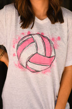 Load image into Gallery viewer, Pink Volleyball Splatter Tee
