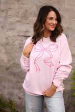 Load image into Gallery viewer, RTS Pink Bow Sweatshirt
