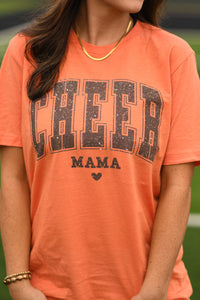 Cheer Mama Faux Glitter Pick Your Color Tee