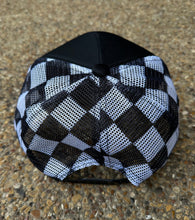 Load image into Gallery viewer, **SALE**RTS Black Checkered Trucker Hat
